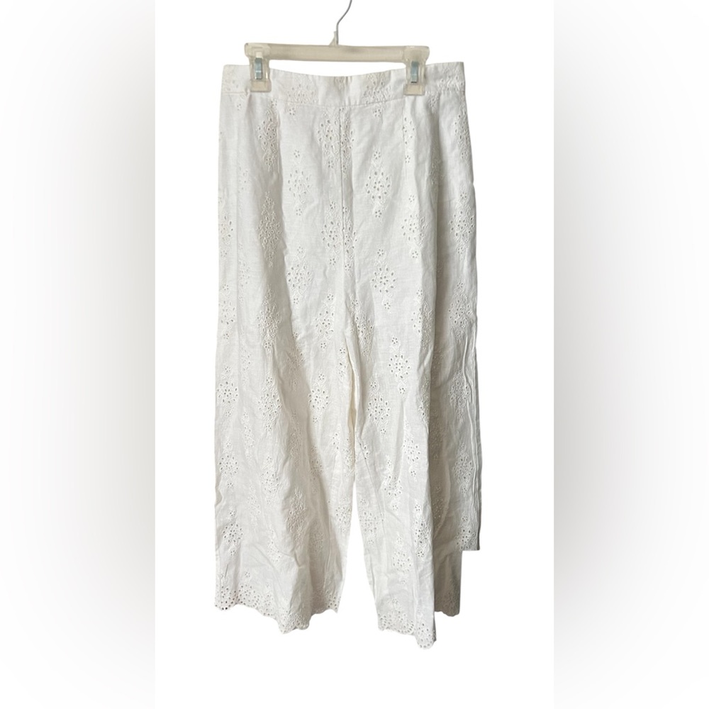 Zimmermann, White Ivory, embroidered trousers,Sz 1 (US 6) 🔥